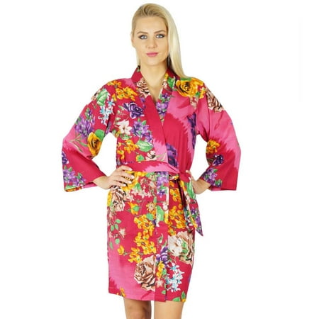 

Bimba Women Cotton Printed Floral Robe Bridal Bridesmaid Getting Ready
