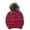 Hot Pink, variant on Winter Hat Winter Warm Hat Women Knitted Caps Outdoor Leisure Cap Leather Baseball Caps Men