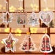 thumbnail image 3 of Año nuevo 2023 Adorno de Navidad 3D Colgantes para colgar de madera Estrella Árbol de Navidad Campana Decoraciones navideñas, 3 of 4