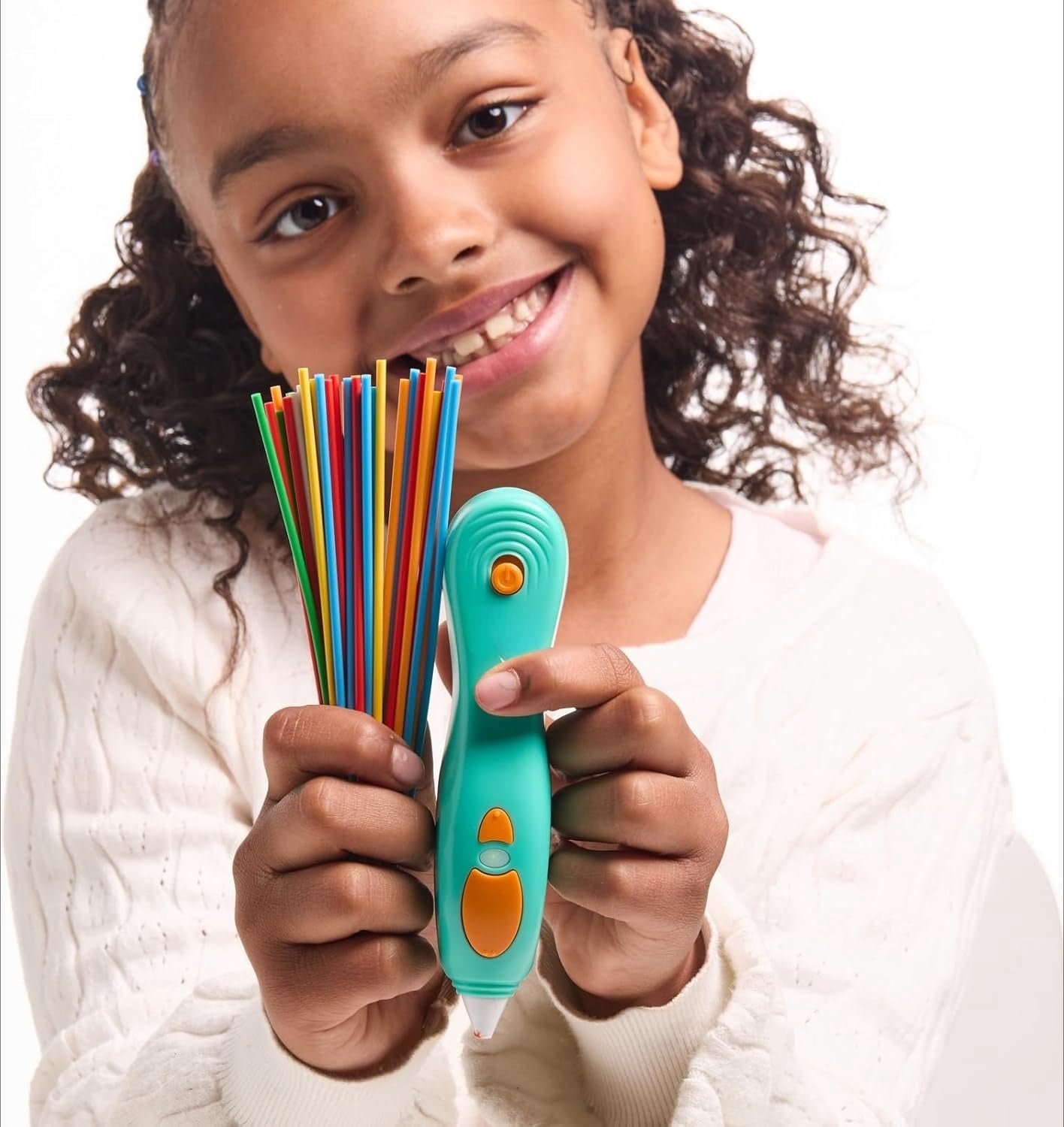 3D Printing Pen for Kids Ages 6+, Safe No-Hot-Parts Educational STEM Toy with Doodle Mat & Stencils, Easy to Use Art Activity Kit, Complete Start+ Essentials Set with Plastics & Guide