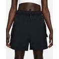 thumbnail image 2 of Nike Sportswear Essential Women's Woven High-Rise Shorts Color: Black/White Size: S, 2 of 5