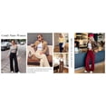 thumbnail image 5 of BTFBM Womens Dress Pants Wide Leg Trousers Pockets | High Waisted Long Business Casual Slacks Fall Fashion, 5 of 9