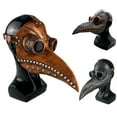 thumbnail image 2 of Birds Long Nose Beak Steampunk   Cosplay Costume Props with PU Leather, One Size, Large Lens Design for Masquerade, , Party, 2 of 8