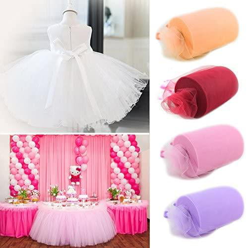 6"x 25/100yds Tulle Roll Spool Tutu Wedding Gifts Craft Party Decoration Fabric 