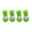 03#Green, variant on 4 Pcs Pet Dog Rain Boots Candy Colors Waterproof Puppy Shoes Anti Slip Soft Paw Protector for Small Dogs Outdoor​