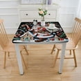 thumbnail image 3 of HAOXIT Christmas Tablecloths Christmas Party Supplies Cute Table Covers for Winter Birthday Party Decoration 48''x48'', 3 of 7