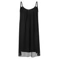 thumbnail image 3 of Summer Spaghetti Strap Chiffon Sundress for Women Plus Size Sleeveless Beach Slip Dress Top Shirt Dresses S-5XL, 3 of 4