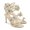 Gold, variant on Floriane Honey Sandal (7.5, Black)