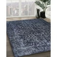 thumbnail image 2 of Ahgly Company Indoor Rectangle Contemporary Dark Slate Blue Abstract Area Rugs, 8' x 10', 2 of 6