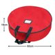 thumbnail image 5 of Bolsa de almacenamiento para coronas Laklulu con asas Fabricada en material de poliéster Oxford 600D Bolsa de almacenamiento para coronas navideñas de 60 cm de diámetro (rojo/verde), 5 of 6