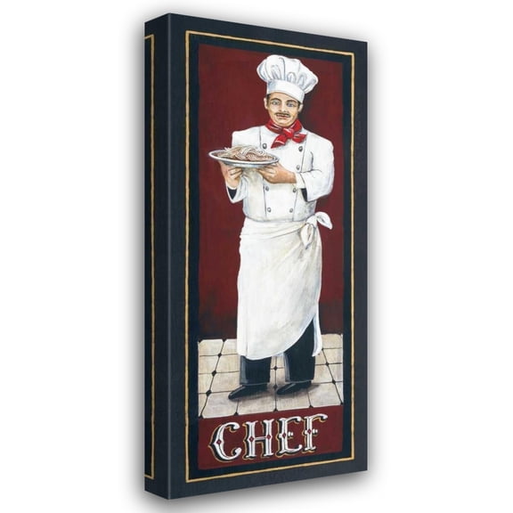 Gregory Gorham 20x44 Gallery Wrapped Canvas Wall Art Titled - Chef