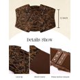 thumbnail image 5 of Pidzorl Women's Renaissance-Inspired Corset Belt, Elastic Wide Waist Belt for Dresses and Outfits, 5 of 7