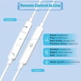 thumbnail image 3 of Auriculares con cable para iPhone Auriculares con conector Lightning Plug&Play Micrófono incorporado y control remoto Auriculares compatibles con iPhone 14/13/12/11/XR/XS/X/8/SE/Pro/Pro Max Compatible, 3 of 5