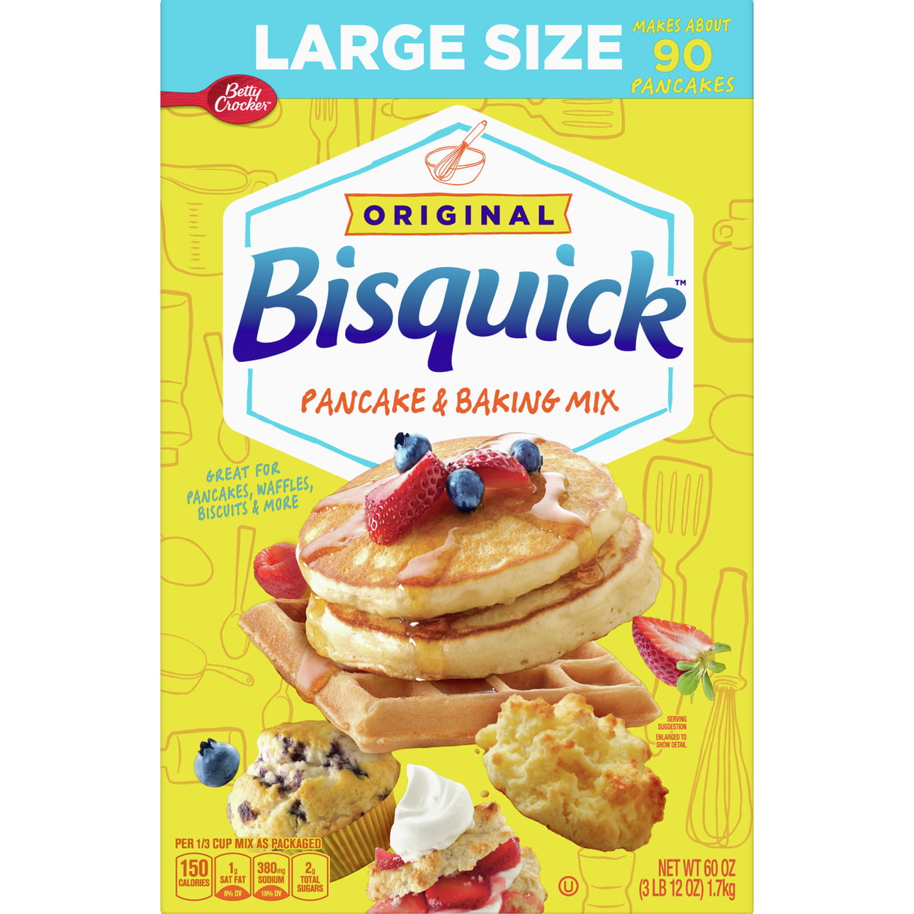 LARGE SIZE 12 X 16 Free Shipping Pancake Flour New Metal Sign
