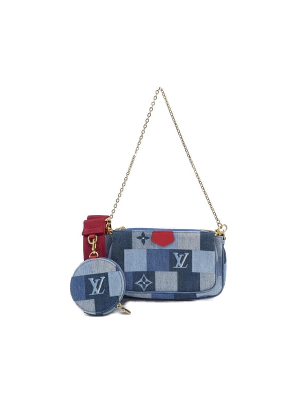 Pre-Owned Louis Vuitton Denim Monogram Multi Pochette Accessoires M44990 Shoulder Bag (Good)