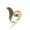 Gold, variant on 304 Stainless Steel Finger Rings Fox Antique Gold Size 6-9 16-19mm A3-Gold-9