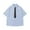 B Blue, variant on Idoravan Summer 2025 Summer Clothes for Men T-Shirt Men's Vintage Casual Solid Color Button Lapel Fashion Long Sleeve Shirt