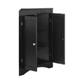 thumbnail image 5 of Tcbosik Farmhouse Corner Cabinet, Small Floor Cabinet with Adjustable Shelf and 2 Doors, Freestanding Storage Cabinet for Kitchen, Bathroom, Living Room, Space Saving, Black, 5 of 8