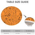 thumbnail image 6 of festive Halloween Pumpkin Elastic Round Tablecover - 44 Inch Fitted Design for Kitchen Dining Table Party Supplies, 6 of 6