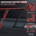 thumbnail image 5 of 47-inch Z-Shaped Gaming Desk with Headphone Hook, Ergonomic PC Computer Desk for Game Players, Red, 5 of 6