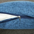 thumbnail image 4 of Couch Pillows Linen Pillowcase Handmade Decorative Pillows Compact Office Desk Pillow Durable Bedroom Pillow Warm Winter Pillow Ergonomic Pillow Blue 15.75x15.75 Inch (1Pcs), 4 of 5