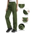 thumbnail image 3 of iCreek Women's Rain Pants Waterproof Hiking Pants Windproof Lightweight Over Pants Work Rain Outdoor for Golf, Fishing, 3 of 8