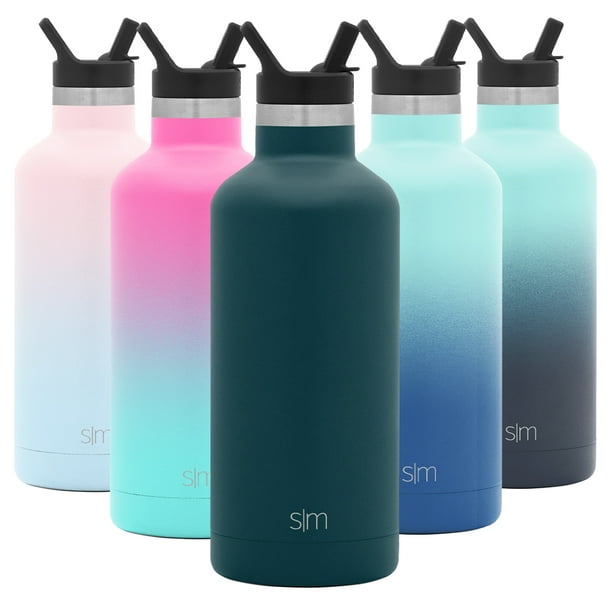 Simple Modern 32 oz Ascent Water Bottle with Straw Lid Stainless Steel Hydro Thermos Tumbler