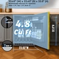 thumbnail image 5 of Summit 24" Built-In Refrigerator, 4.8 cu.ft., ADA Compliant, Undercounter, Yellow, Stainless Steel - AL54Y, 5 of 5