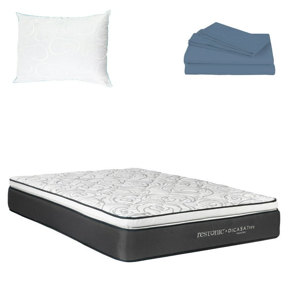 Colchón Matrimonial + Sábanas + Almohada de Osos Dicasa Trini