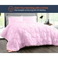 thumbnail image 2 of SGI Microfiber Comforter Set Oversized /Palatial King Size Pink Pinch 3 Piece, 2 of 5