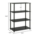 thumbnail image 4 of Mainstays No Tools 4-Shelf Bookcase, True Black Oak, 4 of 5