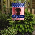 thumbnail image 2 of Carolines Treasures BB3124GF Patriotic USA Wire Haired Dachshund Chocolate Garden Size Flag, 2 of 2