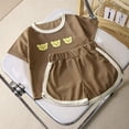 thumbnail image 2 of EnJoCho Baby Boy Summer Clothes Bear Print Crew Neck Short Sleeve Tops Shorts Set 2pcs Toddler Boy Outfits, 2 of 9