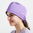 thumbnail image 4 of Unisex Working Cap with Sweatband Adjustable Bouffant Hats for Women Men, 4 of 8