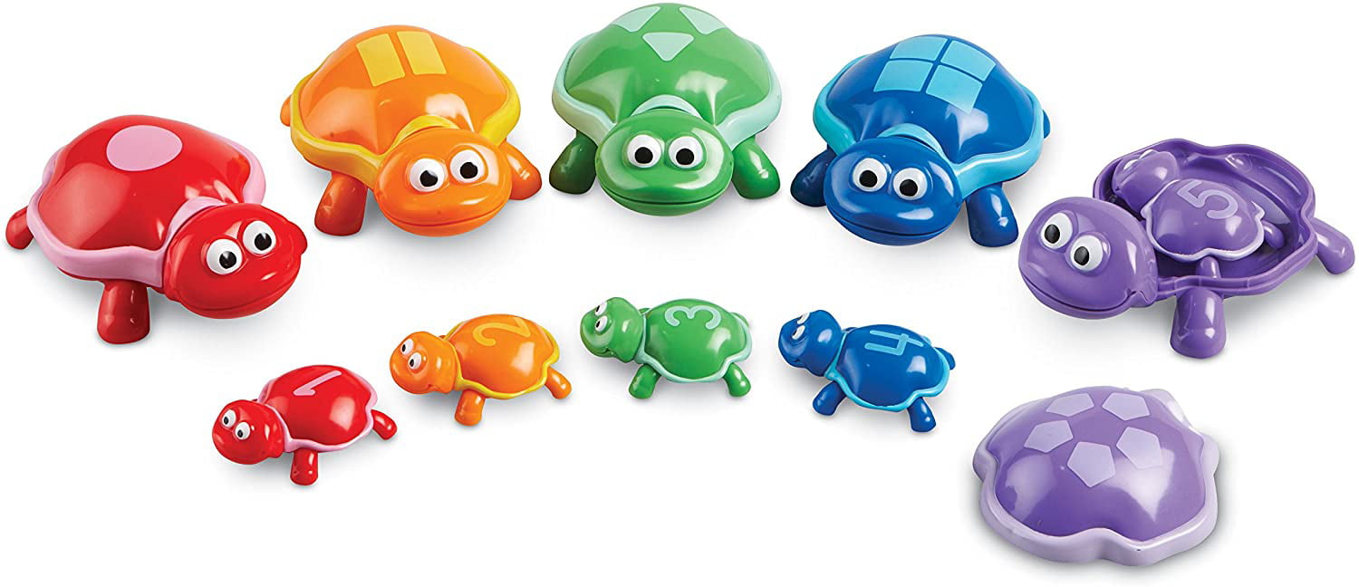 Learning Resources Number Turtles Set Fine Motor Tools for Toddlers Counting ... 