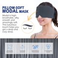 thumbnail image 2 of Nueva máscara para dormir – Material modal respetuoso con la piel y máscara para dormir que bloquea la luz para el hogar/vuelo/trabajo por turnos, 100% hecha a mano, correa totalmente ajustable,, 2 of 8