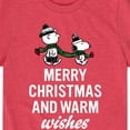 thumbnail image 3 of Peanuts - Charlie Brown & Snoopy Merry Christmas Warm Wishes - Toddler And Youth Short Sleeve Graphic T-Shirt, 3 of 6