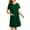 Dark Green, variant on Mgmyaa Women's Nightgowns Short Sleeve Crew Neck Above-the-Knee Length Sleep Dresses Zip Sleepshirts with Pokets Loose Pajamas
