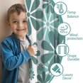 thumbnail image 3 of Blackout Kids Curtains,Teal Daisy Flower Pattern Childrens Insulated Curtains Set Of 2,Bedroom Essentials,Toddler Room Decor 52"x63", 3 of 5