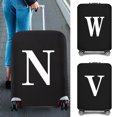 thumbnail image 2 of Luggage Cover Protective Covers Apply 18-28 Inch Suitcase Travel Accessories Bag 26 White Letter PrintedElastic Dust Case Cover 8White O XL, 2 of 6