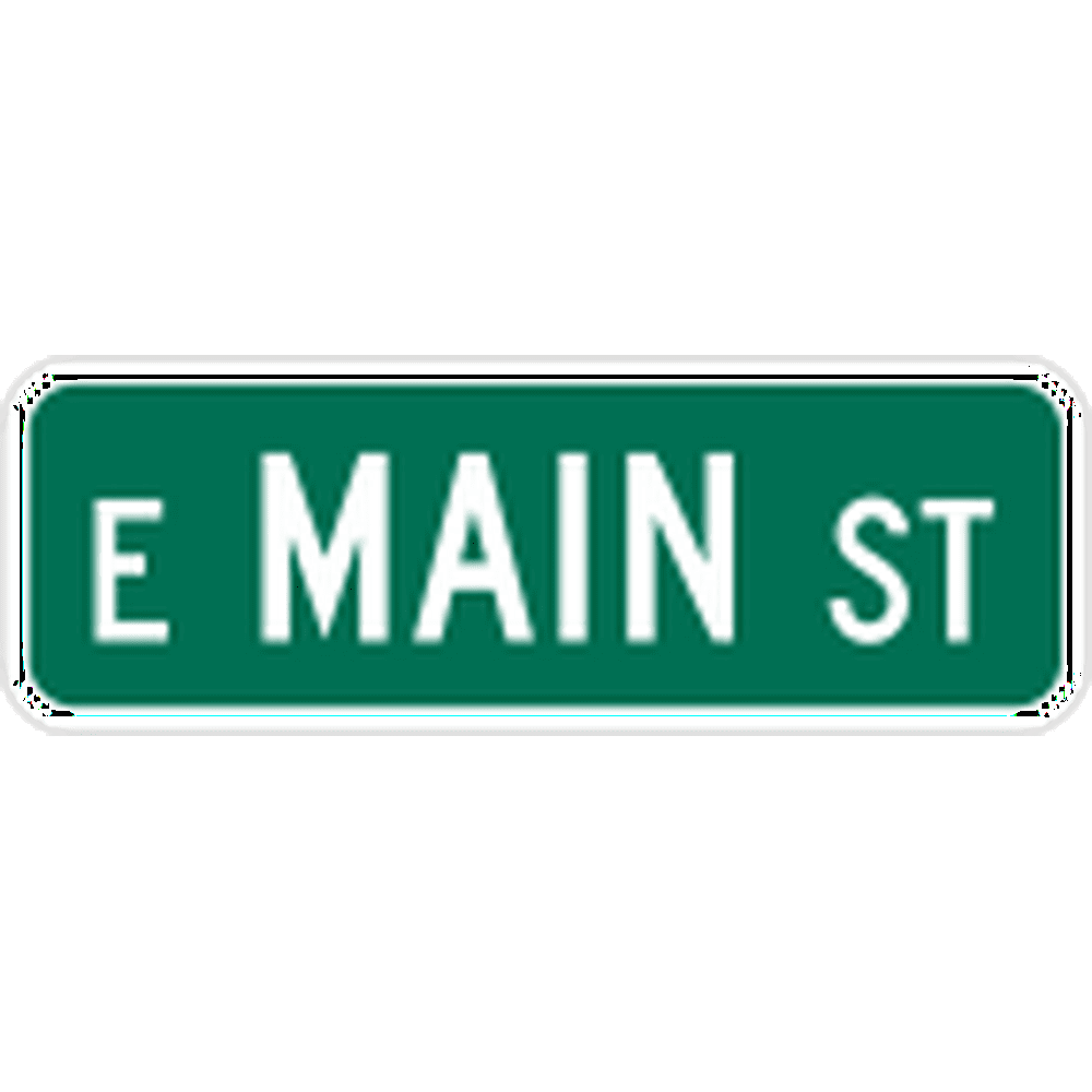 Traffic Signs Street name sign, MUTCD D3 12 x 18 Plastic PVC Sign