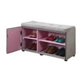 thumbnail image 4 of ORE international, Inc. 18"H Silver Grey Shoe Compartment Bench, 4 of 4