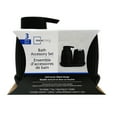 thumbnail image 3 of Mainstays 3-Piece Bathroom Accessory Set, Black,, 3 of 11