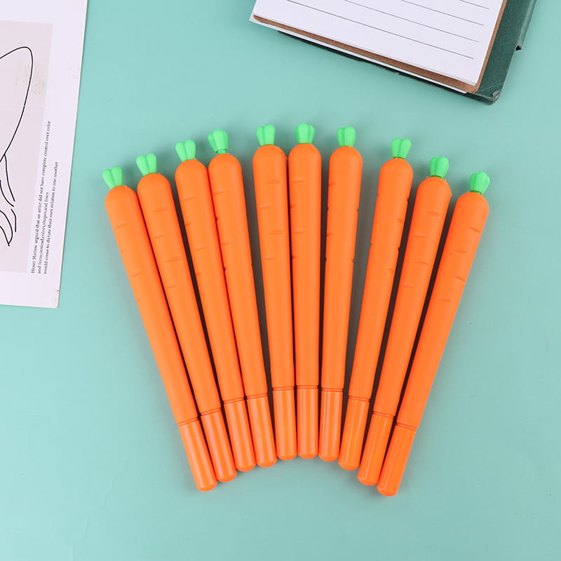 Cute Carrot Black Ink Gel Pen Stationery Pen For Office School Supplies 0.5mm 