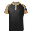 thumbnail image 2 of Caqnni Men's Short Sleeve Polo Shirts, SpotShield Stain Resistant (Khaki,3XL), 2 of 3
