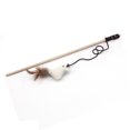 thumbnail image 3 of LingStar Wood+cotton Rope Funny  Cat  Stick CartoonShape Feather Bell Pendant Wooden Pole Elastic Rope Catcher Interactive Toy, 3 of 9