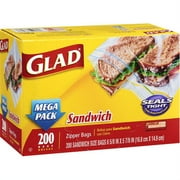 Glad Sandwich Zipper 200ct