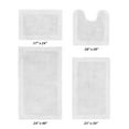 thumbnail image 3 of Better Trends Edge White Cotton 4 Piece Bath Rug Set, 17" x 24" | 20" x 20" | 21" x 34" | 24" x 40", 3 of 5
