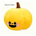 thumbnail image 4 of Homellea Yellow Halloween Pumpkin Ghost Plush Pillow, 12.6 Inch Stuffed Decorative Cushion for Sofa, Bed, Chair, Shelf, Party, Photo Prop and Fall Home Decor, 4 of 8