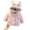 Pink, variant on Toddler Baby Hooded Fleece Jacket for Girls Thicken Warm Coat Fall Winter Padded Outerwear for Kids Size 1-6T